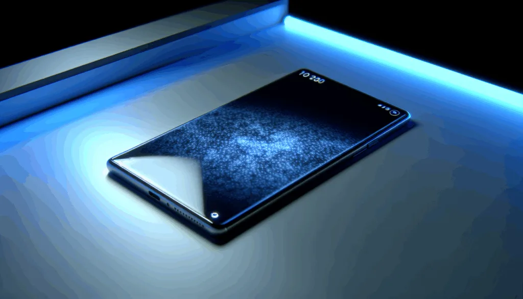 Samsung Galaxy S25 Ultra on a futuristic desk