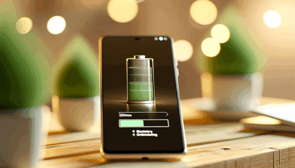 Smartphone with battery optimization settings