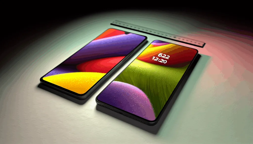 Smartphone displays comparison