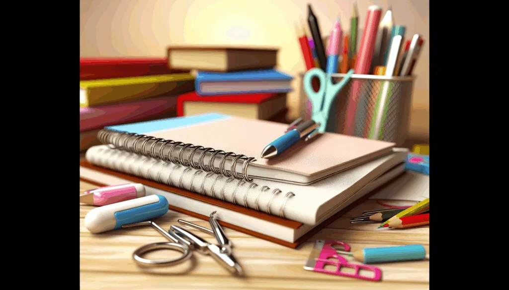 Student-friendly notebook in a classroom setting