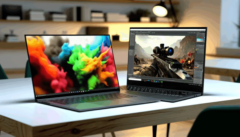 Laptop display comparison