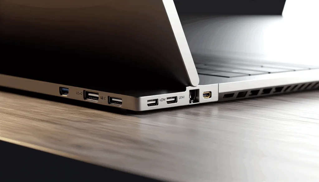 Laptop connectivity ports